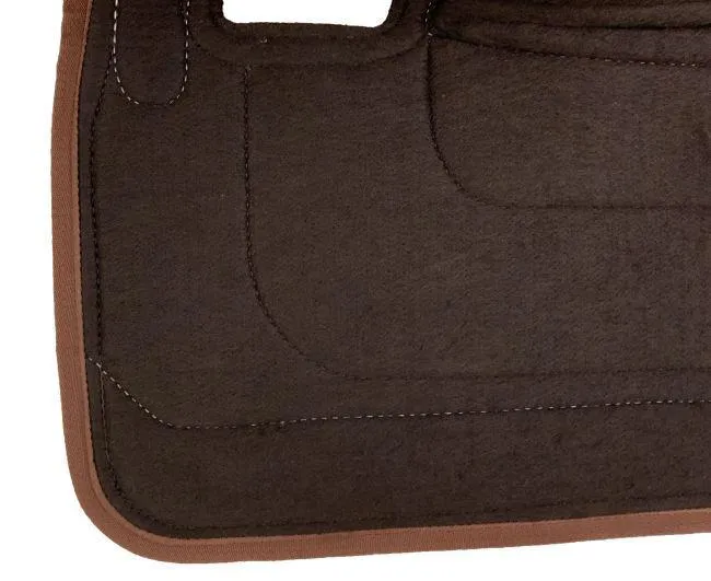 Cow Print 31" x 32" Nylon Printed Top Contoured Felt Bottom Saddle Pad