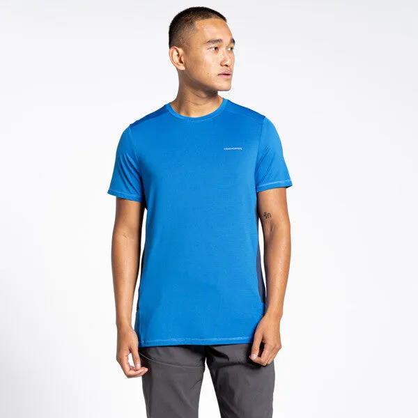 Craghoppers Men's Atmos Short Sleeved T-Shirt Falls Blue