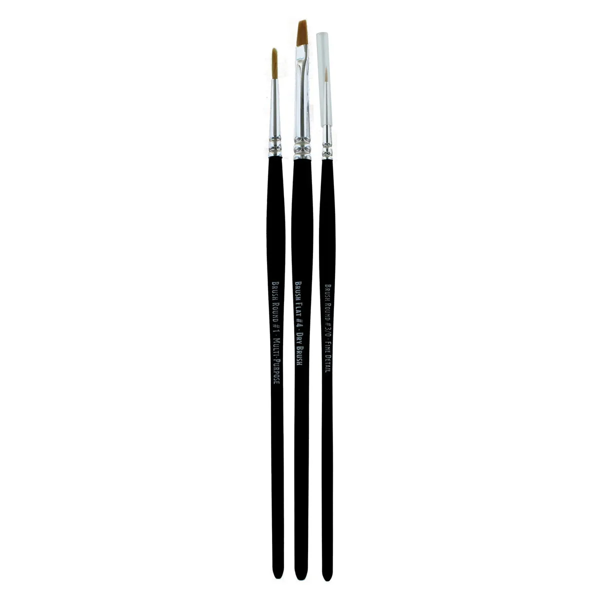 D&D Prismatic Paint Paint Brushes 3 Brush Set