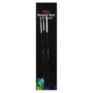 D&D Prismatic Paint Paint Brushes 3 Brush Set
