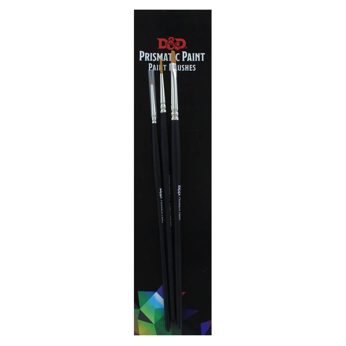 D&D Prismatic Paint Paint Brushes 3 Brush Set
