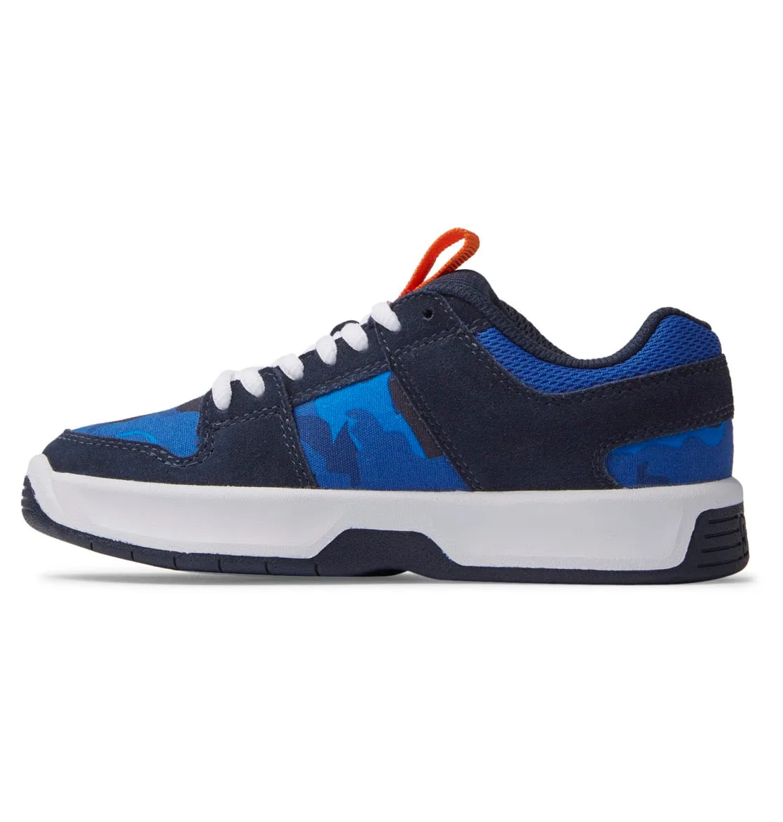 DC SHOES LYNX ZERO SHADY BLUE ORANGE KIDS TRAINERS