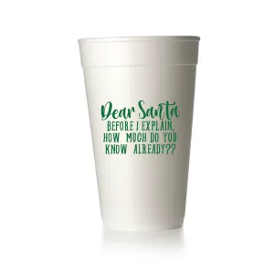 Dear Santa Cups