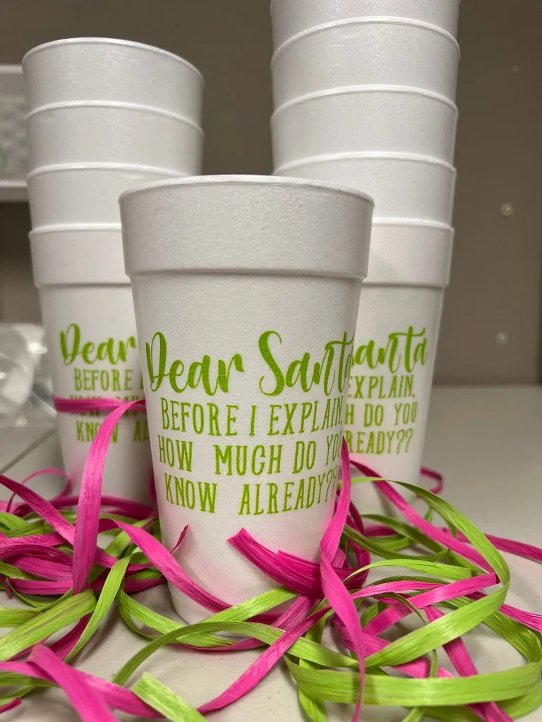 Dear Santa Cups