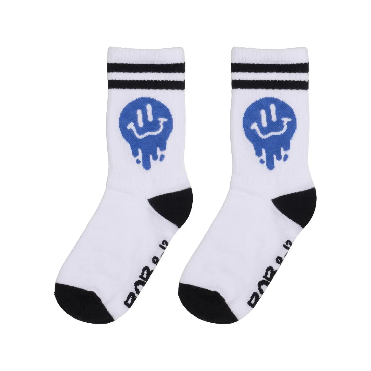 Drippin In Smiles White Skate Socks