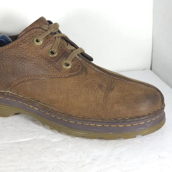 Dr Martens Men’s Nevin US12 Brown Leather Lace up Split Toe Oxford Shoes