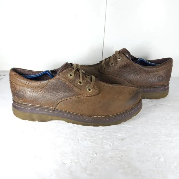 Dr Martens Men’s Nevin US12 Brown Leather Lace up Split Toe Oxford Shoes