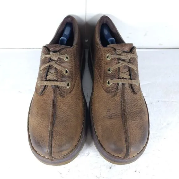 Dr Martens Men’s Nevin US12 Brown Leather Lace up Split Toe Oxford Shoes