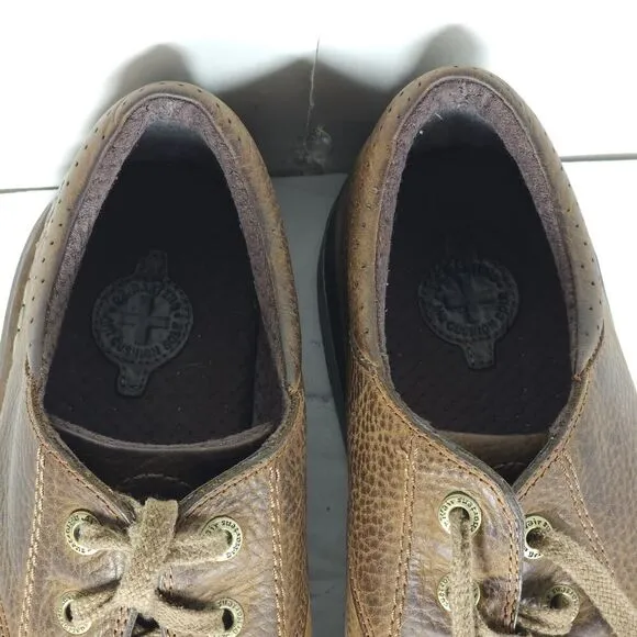 Dr Martens Men’s Nevin US12 Brown Leather Lace up Split Toe Oxford Shoes