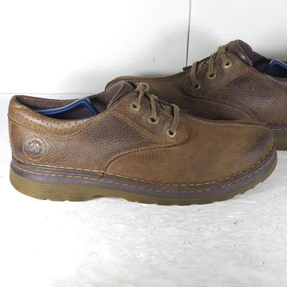 Dr Martens Men’s Nevin US12 Brown Leather Lace up Split Toe Oxford Shoes