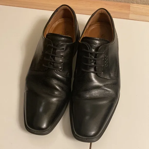 ECCO Men’s Black Dress Oxford Shoes EU 42