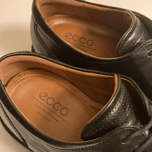 ECCO Men’s Black Dress Oxford Shoes EU 42