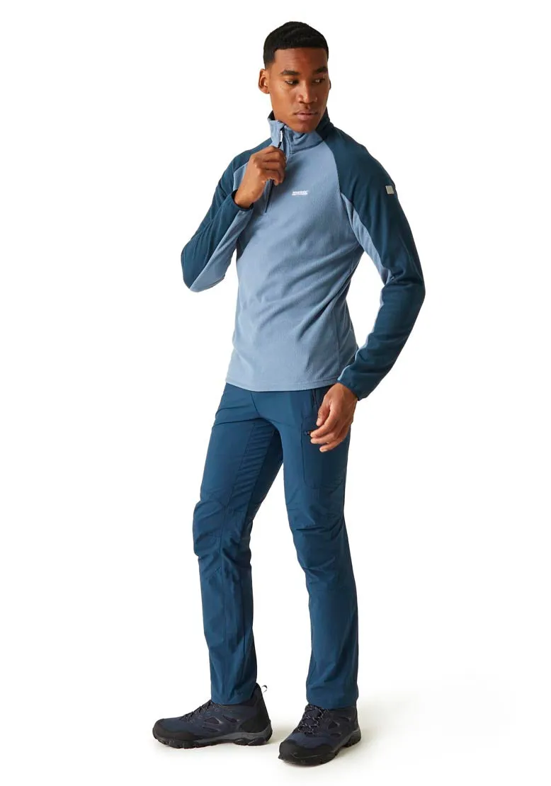 Elson Ii 1/4 Zip Fleece - Coronet Blue/moonlight Denim