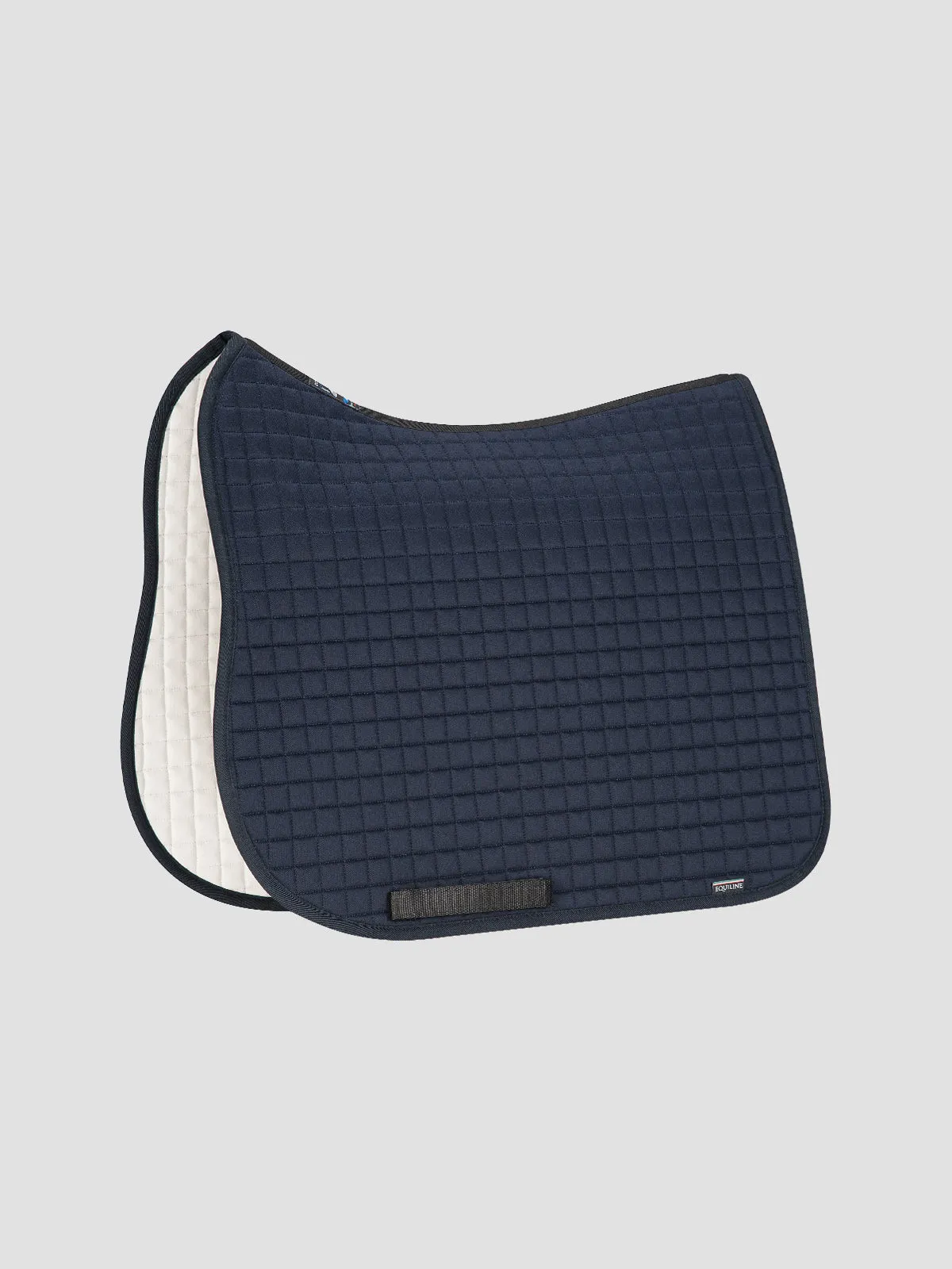Equiline Quadro Plain Saddle Blanket  - white Jumping Full