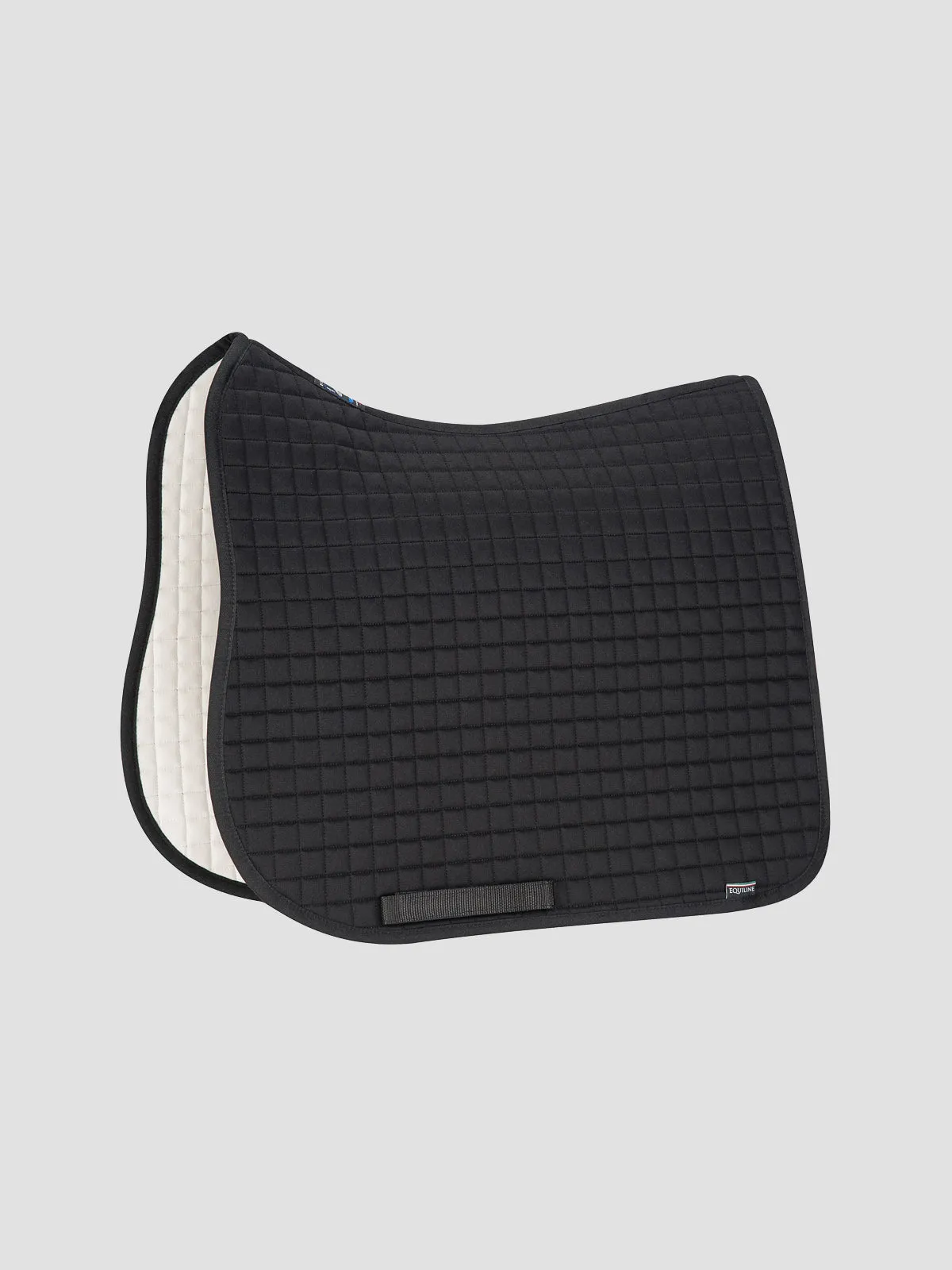 Equiline Quadro Plain Saddle Blanket  - white Jumping Full