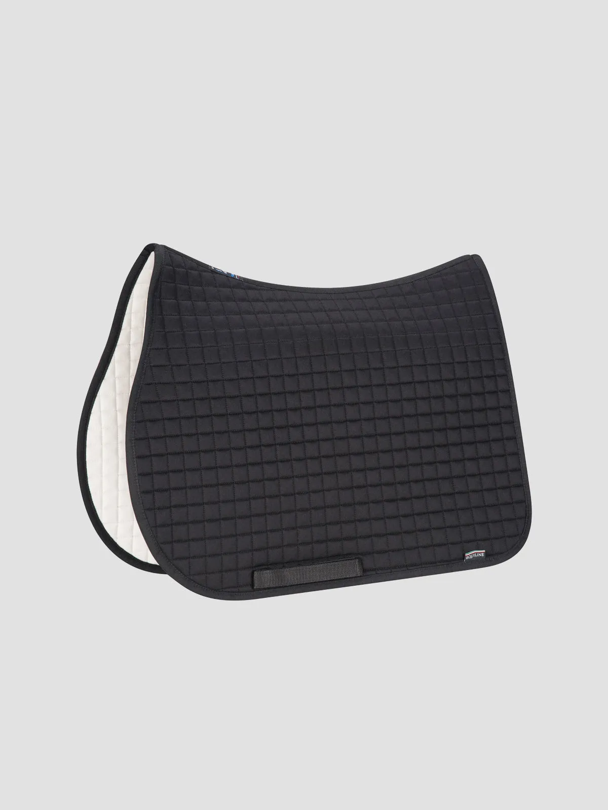 Equiline Quadro Plain Saddle Blanket  - white Jumping Full