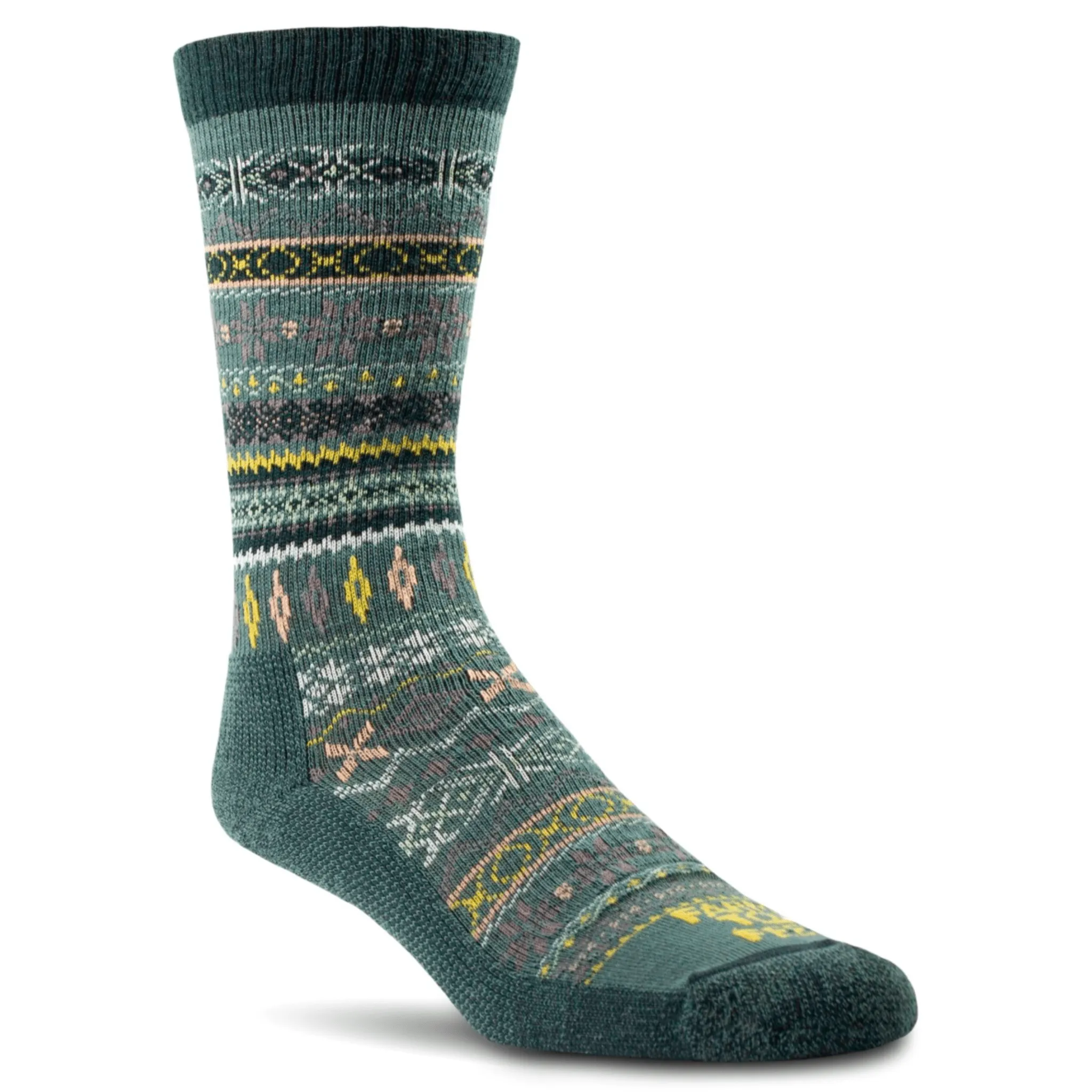 Farm to Feet Womens Hamilton Fair Isle Crew Socks
