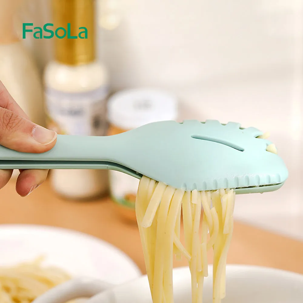 FaSoLa 3-in-1 Multi-Purpose Food Tongs - Olive Green