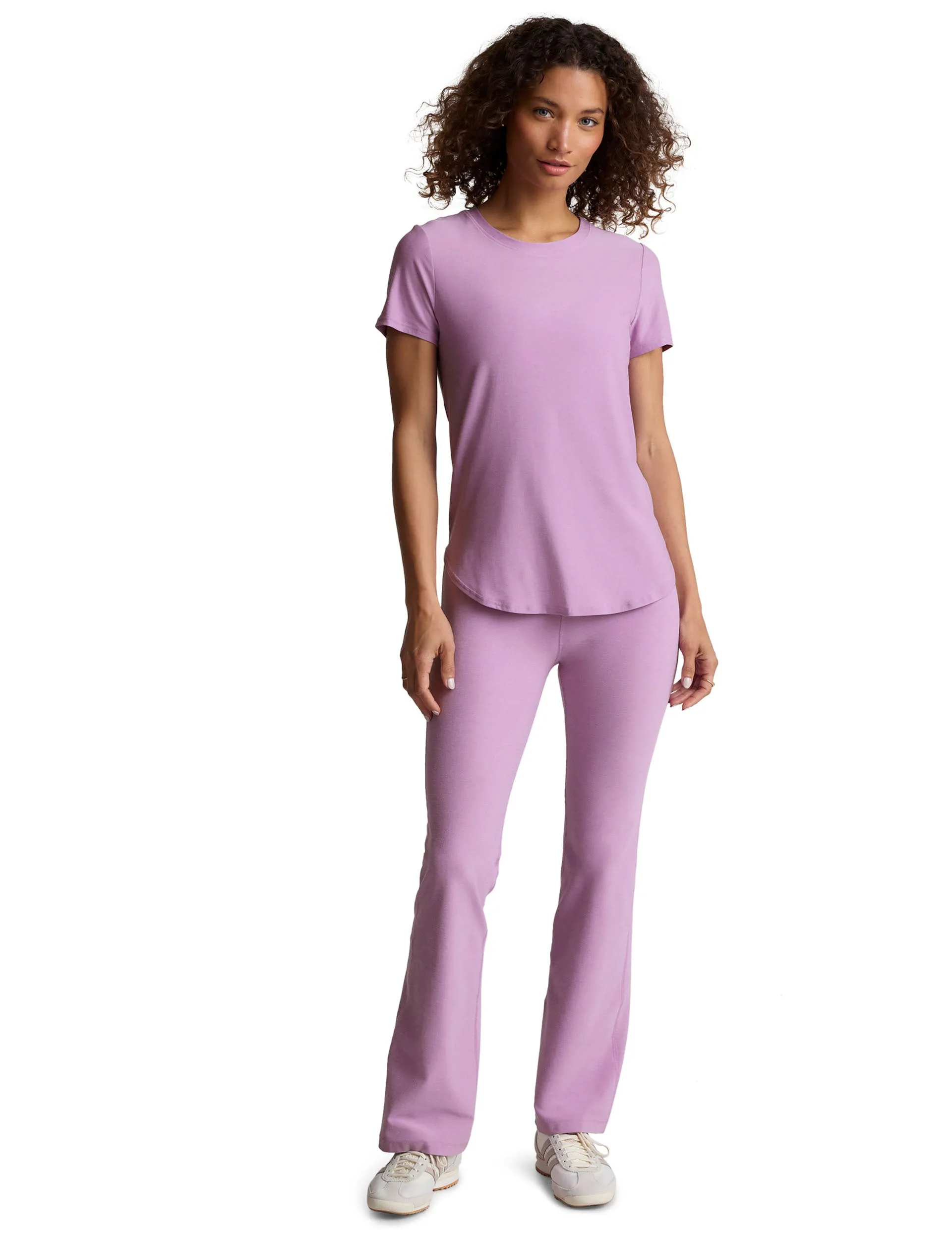 Featherweight on the Down Low Tee - Lilac Petal Heather
