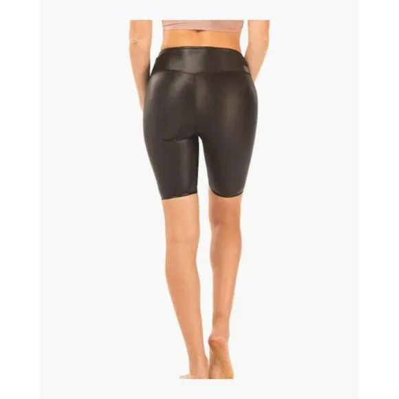Fierce   Regal The Shiny Biker Bike Shorts Black