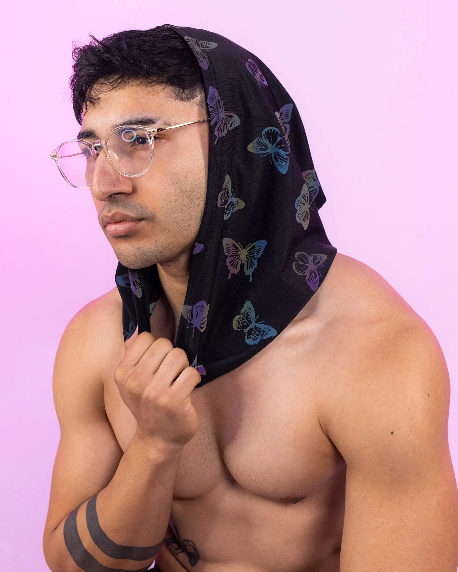 Flash Reflective Butterfly Hood