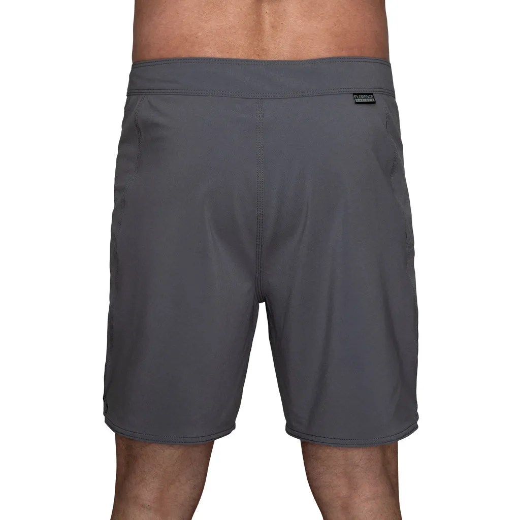 FLORENCE MARINE X STANDARD ISSUE BOARDSHORT CHARCOAL