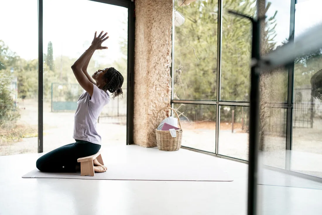 Foldable Yoga/Meditation Bench - Beech