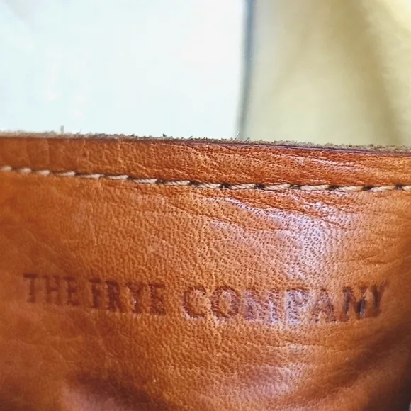 FRYE GRANT WINGTIP Mens Cognac Leather Formal Oxford Casual Shoes Size 10D