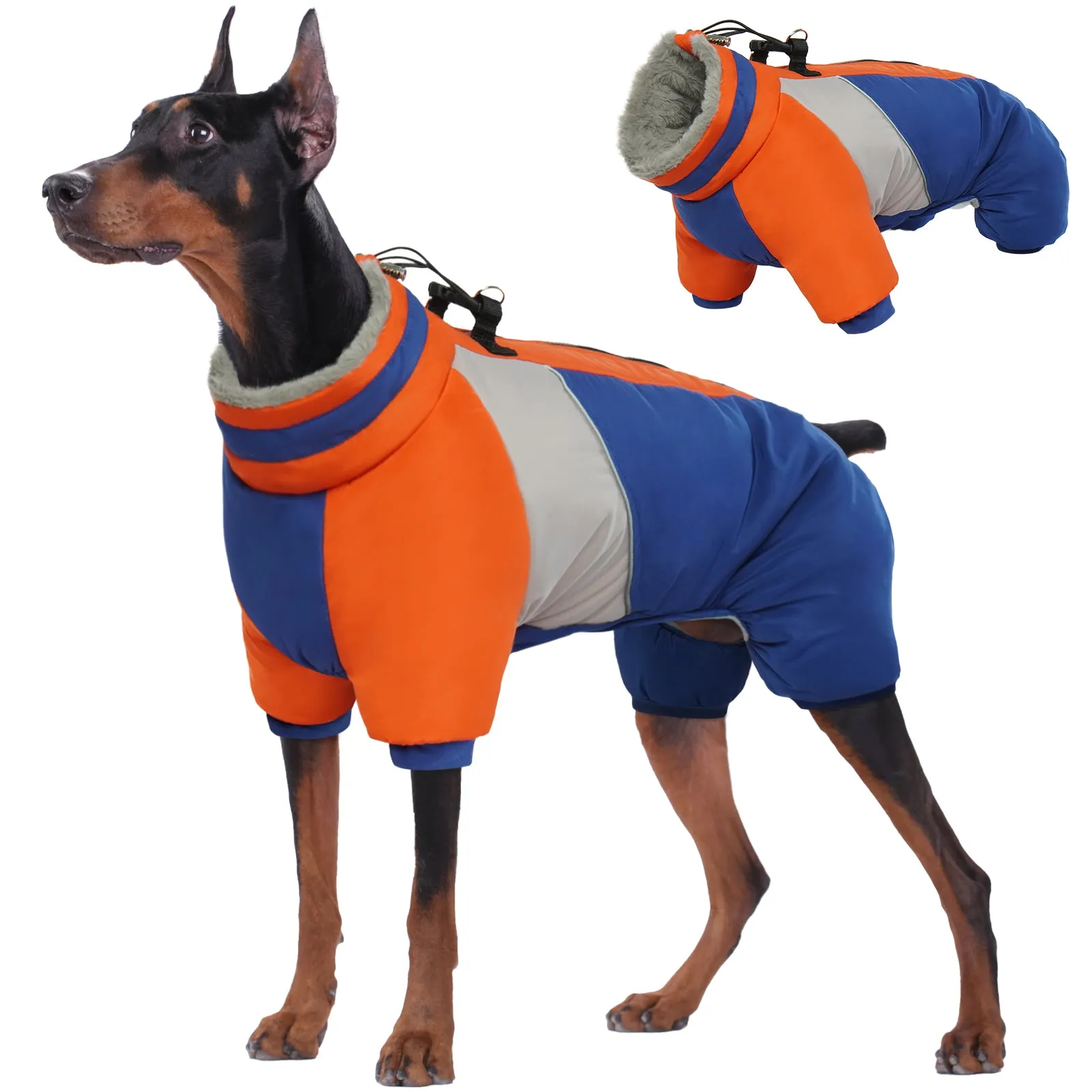 Fullbody Dog Coat Dog Jacket Four-Legged Dog Snowsuit