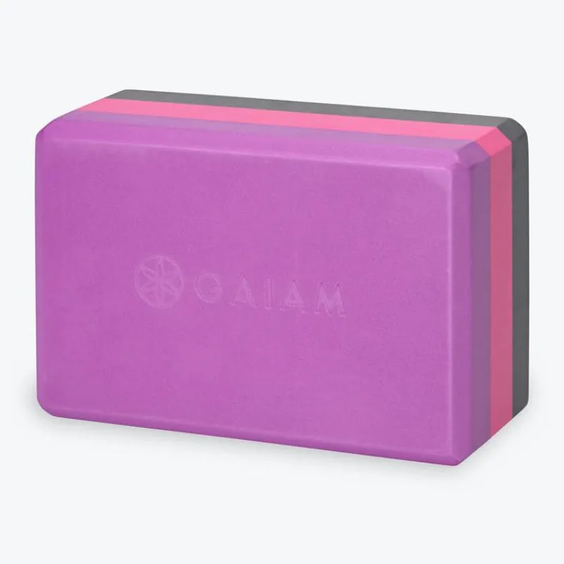 GAIAM TRI COLOUR YOGA BLOCK