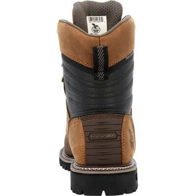 Georgia Men's Brute 8" Comp Toe Waterproof MG Work Boot- Brown- GB00643