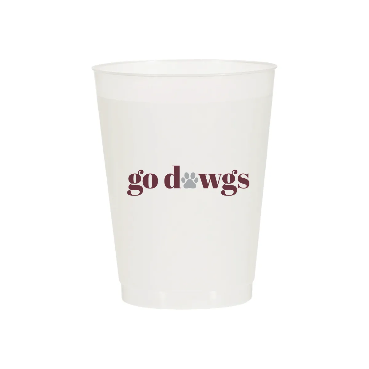 Go Dawgs Paw Cups