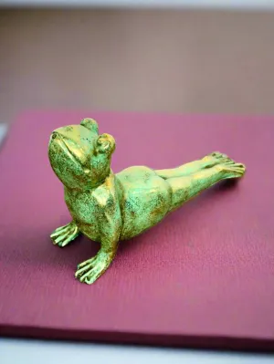 Gold Cobra Yoga Frog