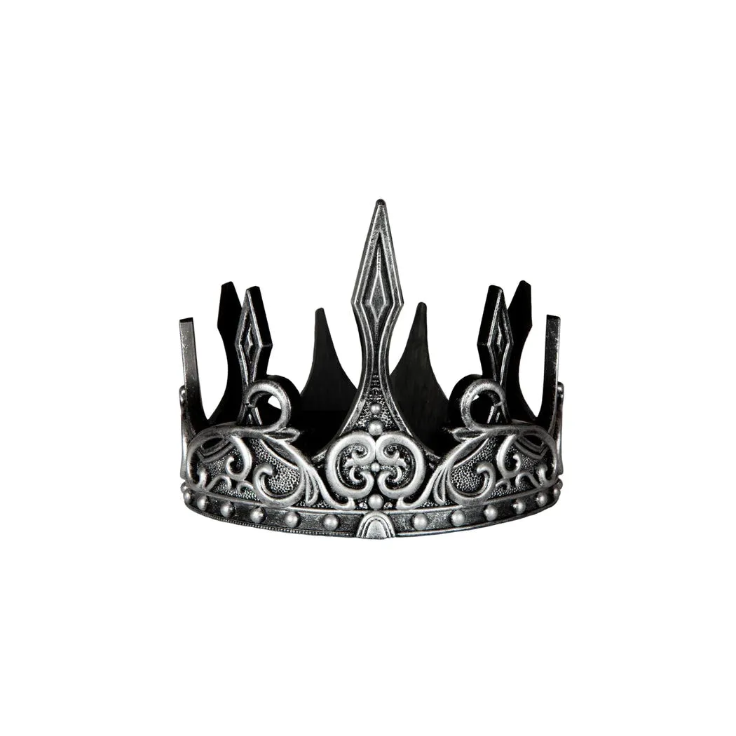 Great Pretenders Medieval Crown - Silver/Black