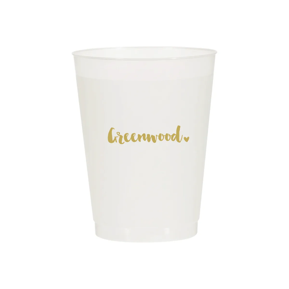 Greenwood Script Cups