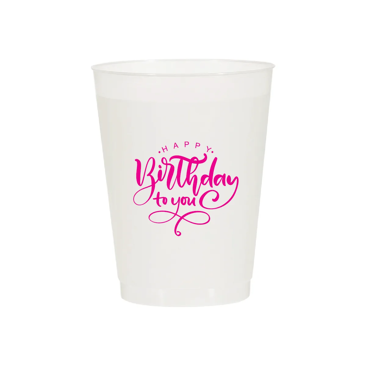 Happy Birthday to You Flourish Cups