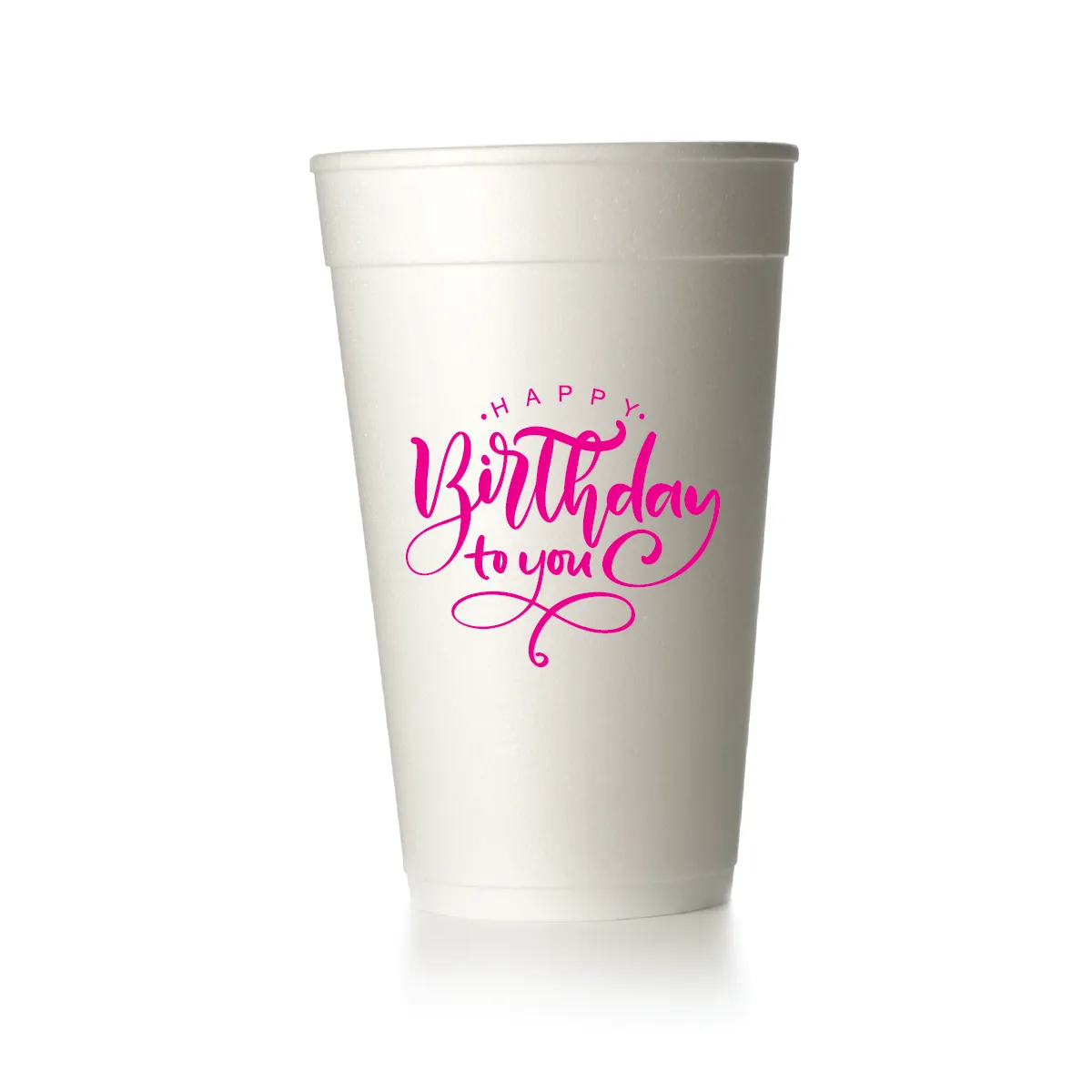 Happy Birthday to You Flourish Cups