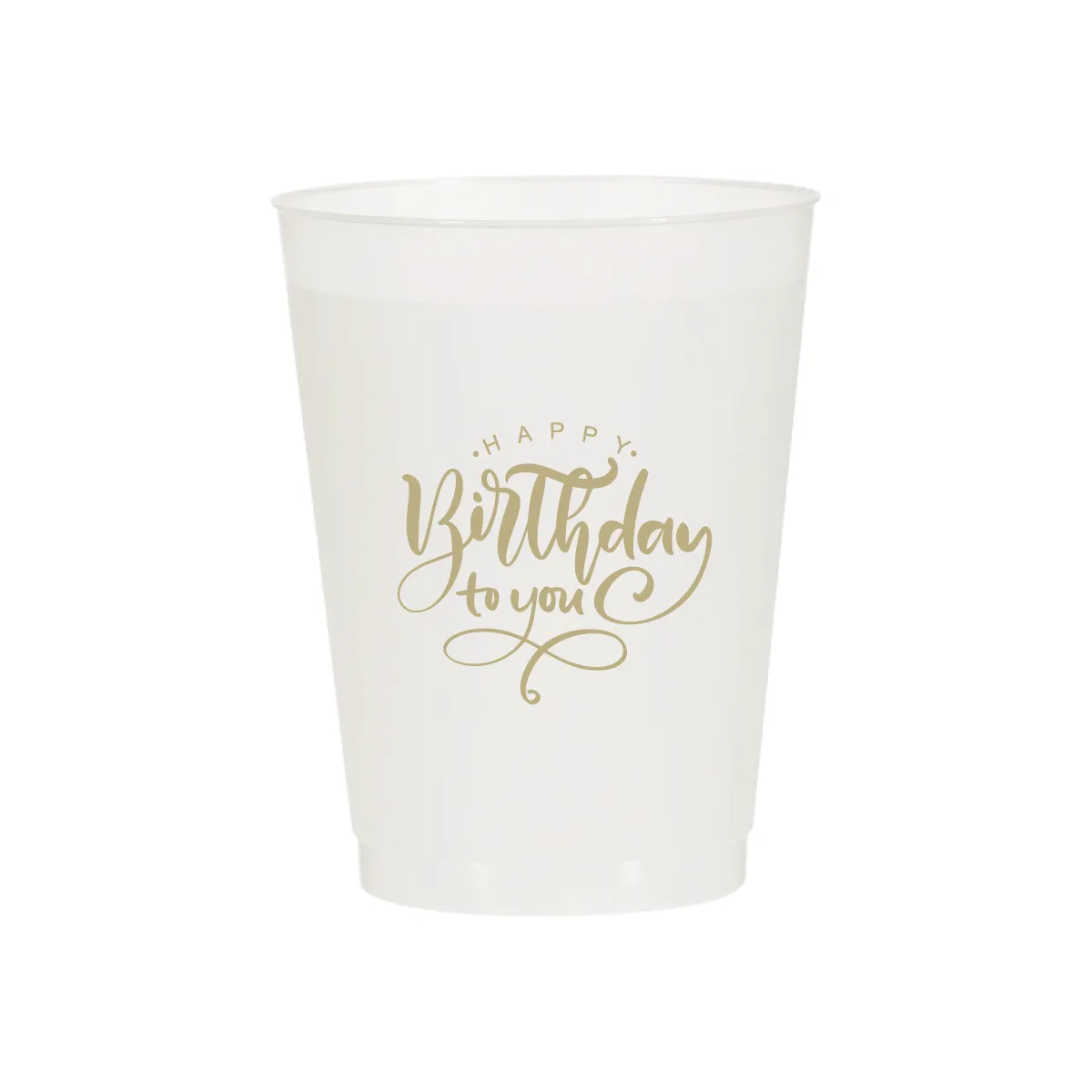 Happy Birthday to You Flourish Cups