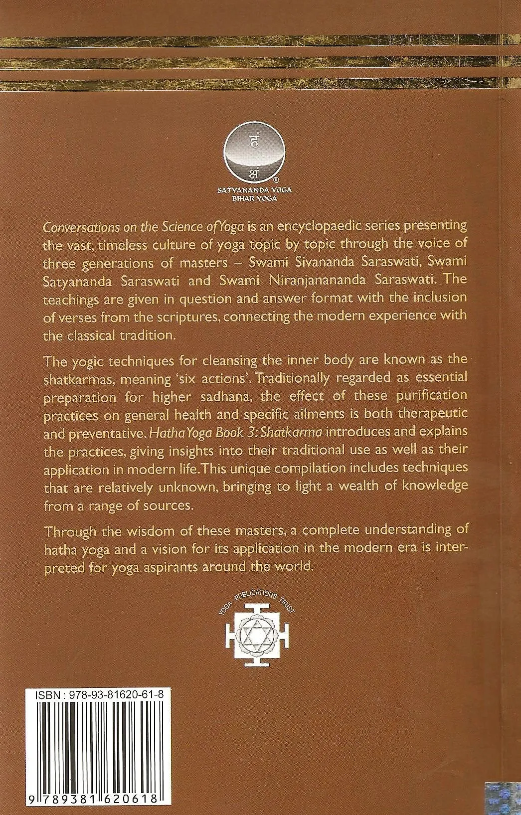 HATHA YOGA BOOK 3 - Shatkarma