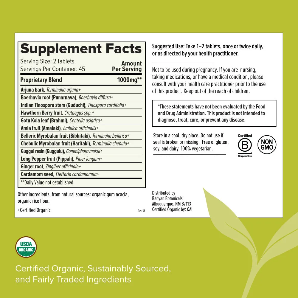 Heart Formula tablets - Certified Organic