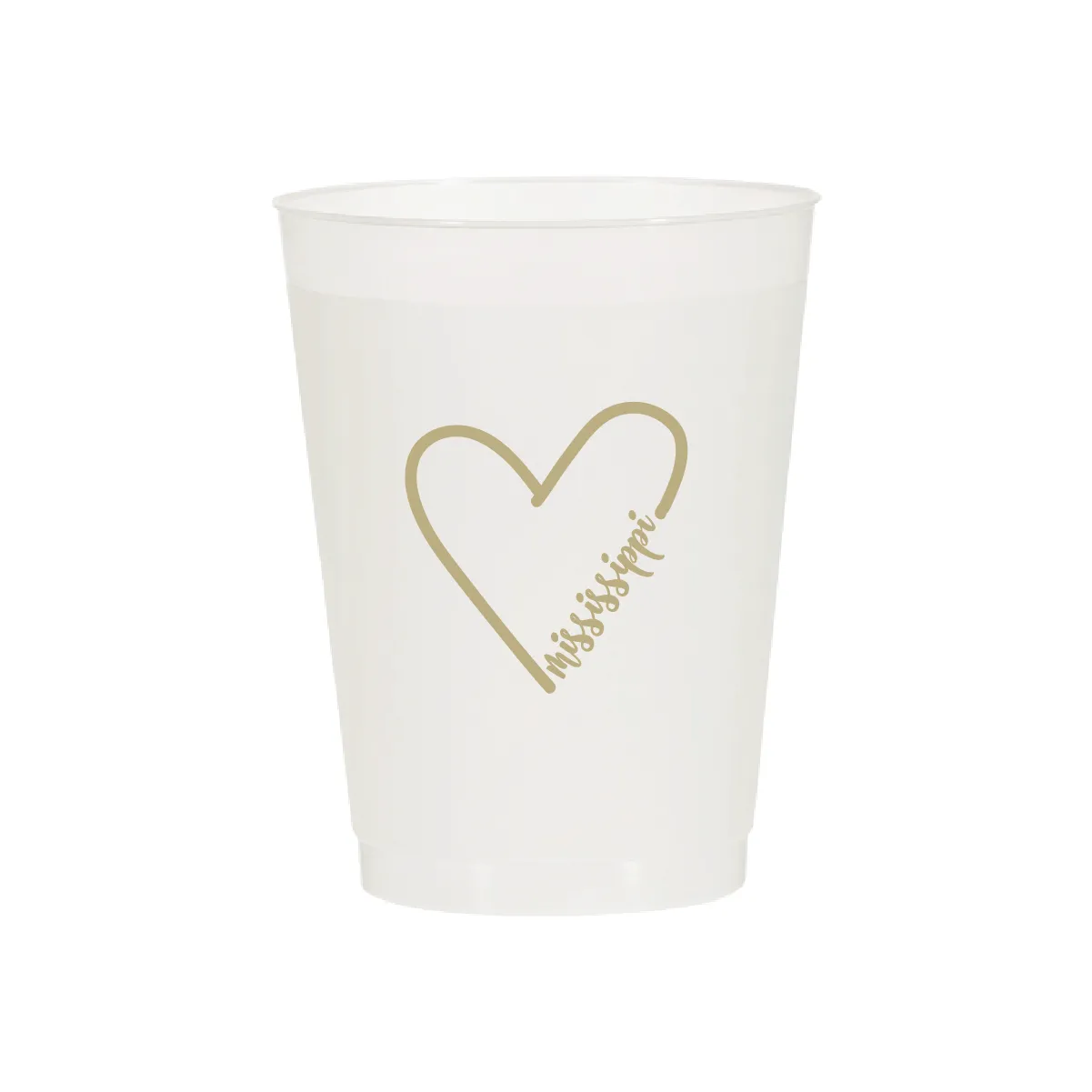 Heart with Mississippi Script