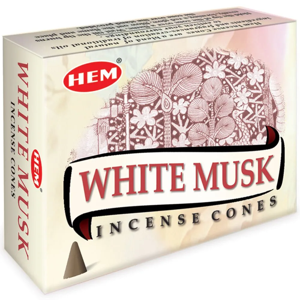 HEM - White Musk Incense Cones
