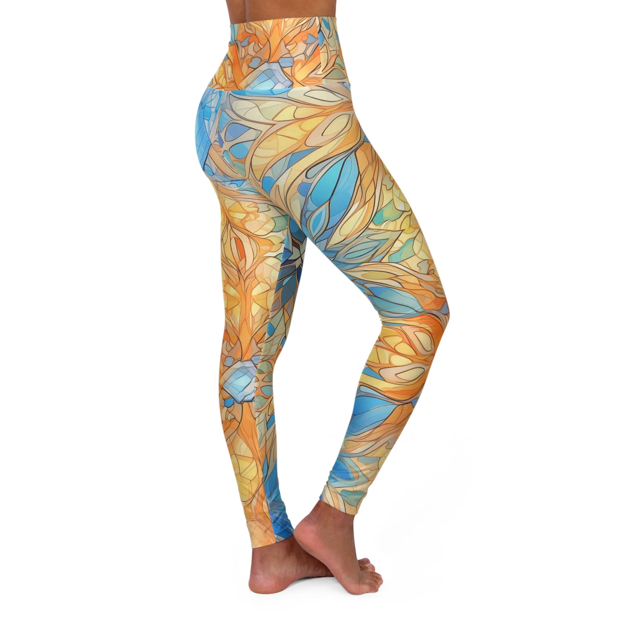 High Waisted Leggings - Crispin Tadasana Tie-Dye