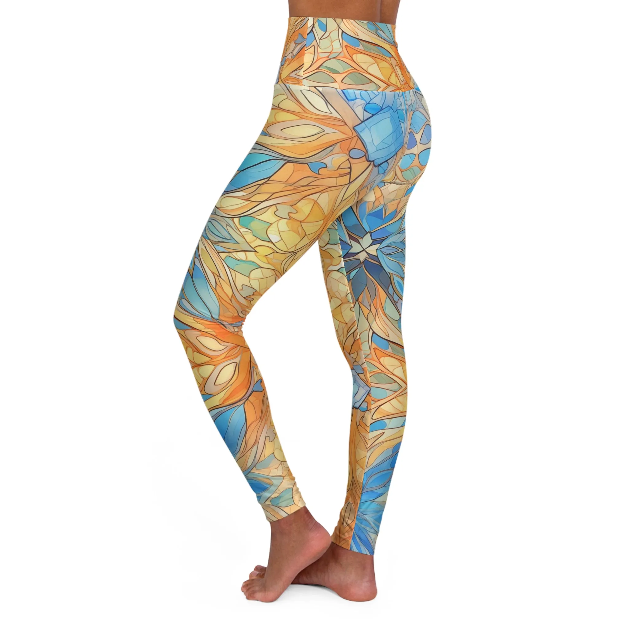 High Waisted Leggings - Crispin Tadasana Tie-Dye
