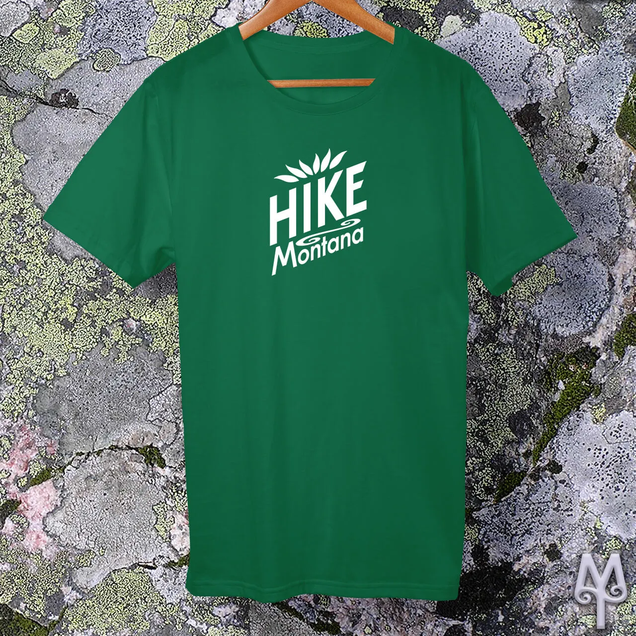 Hike Montana, white logo t-shirt