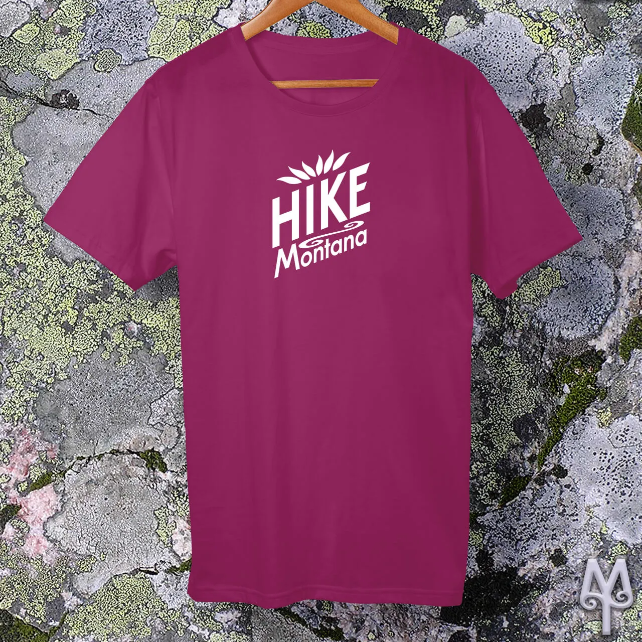 Hike Montana, white logo t-shirt
