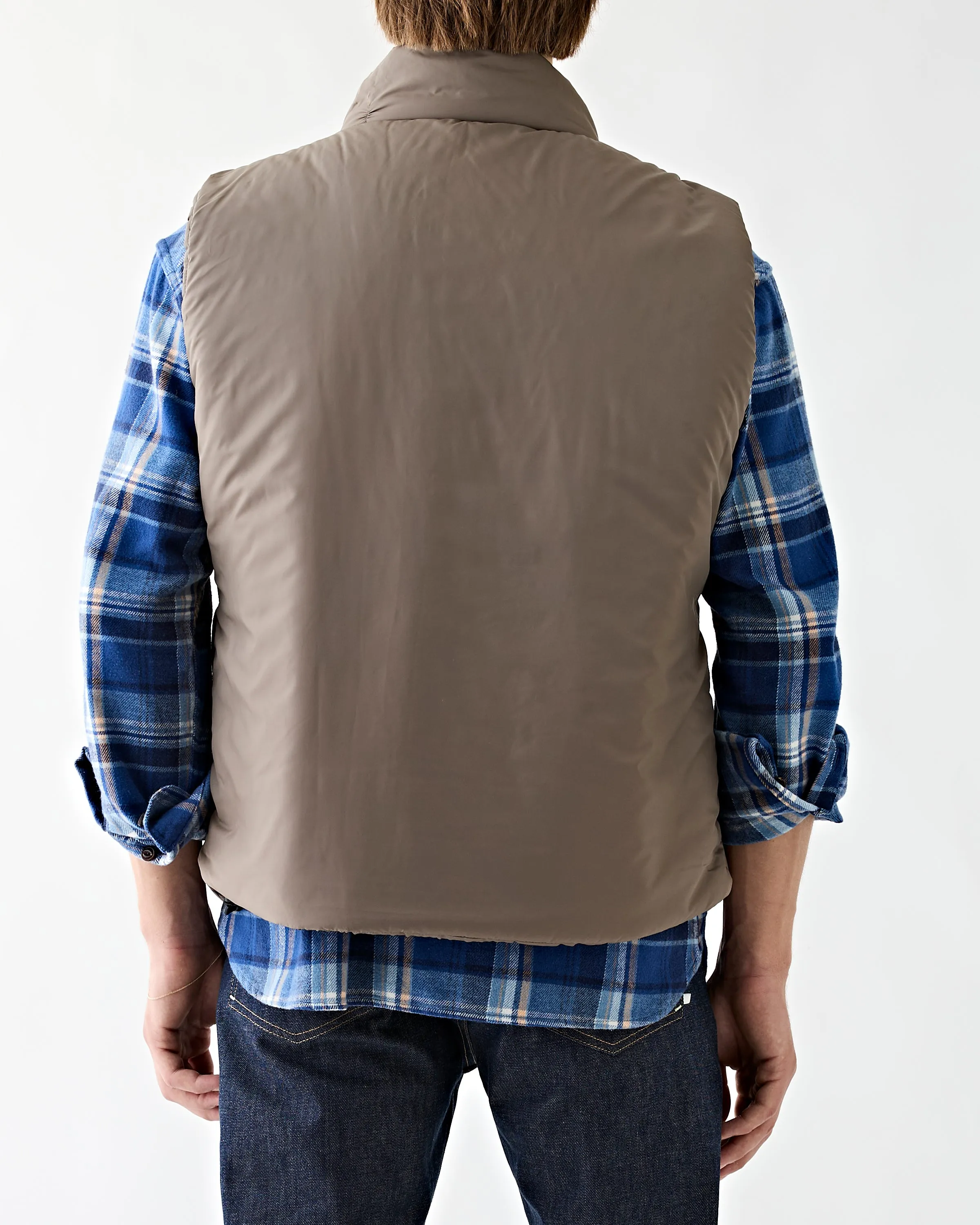 Hiker Puff Vest Taffeta Khaki