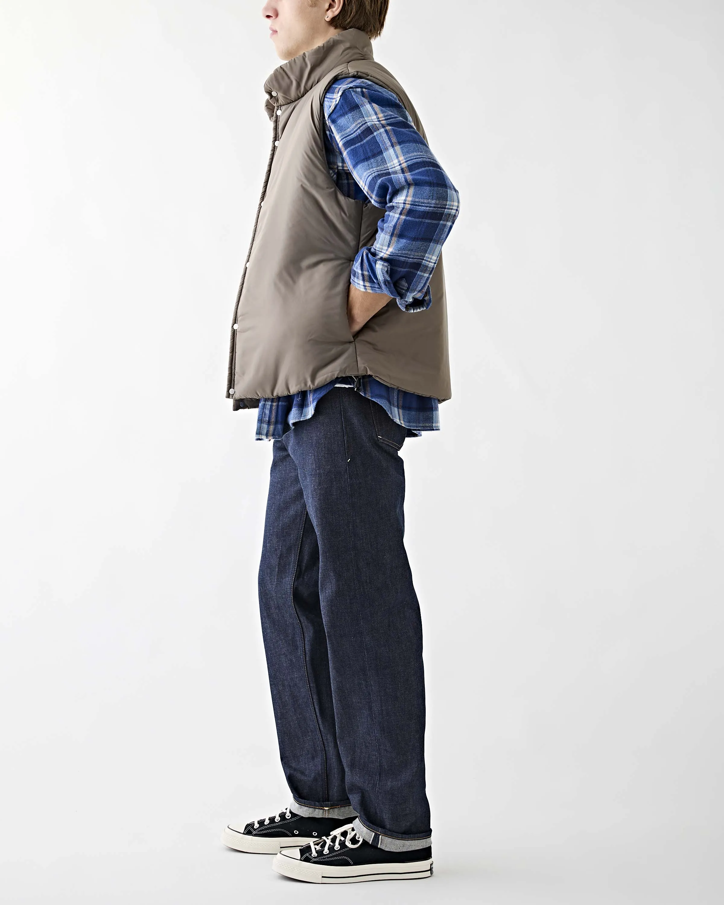 Hiker Puff Vest Taffeta Khaki