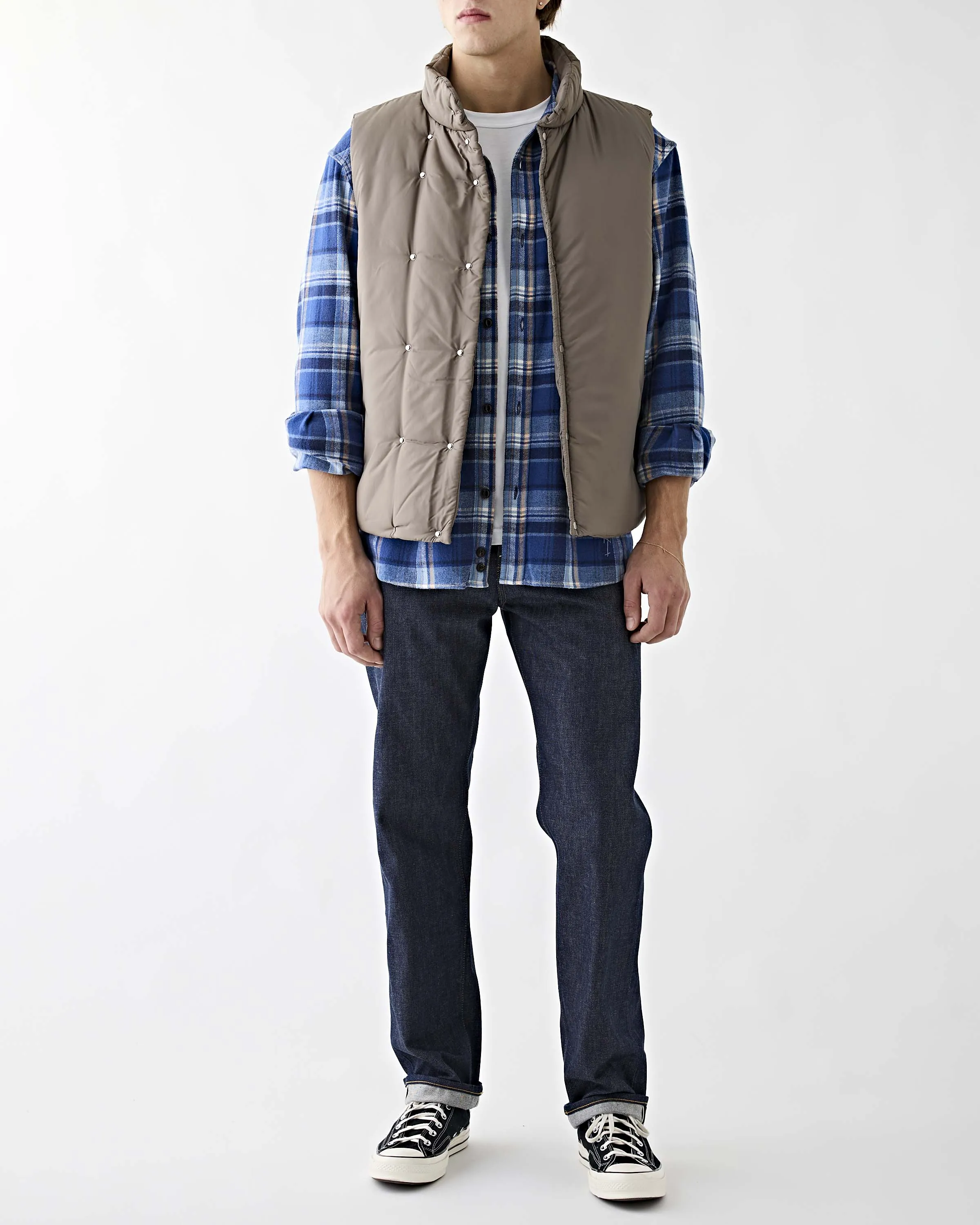 Hiker Puff Vest Taffeta Khaki