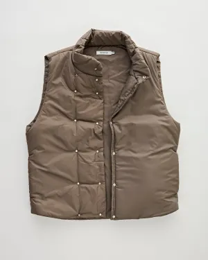 Hiker Puff Vest Taffeta Khaki